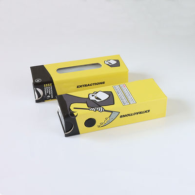 Vape cartridge doos kind veilig knop laden papieren doos met venster voor 510 cartridge