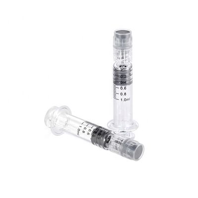 1 ml 2,25 ml 3 ml 5 ml voorgevulde borosilicaat spuit Metalen Plastic Plunger Luer Lock Spuitjes 5 ml Glasspuitjes 1 ml