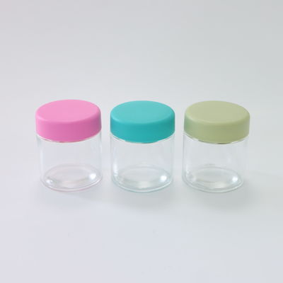 90 ml glas pot met weed met kindermogelijke schroefkap.