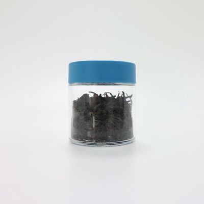 90 ml glas pot met weed met kindermogelijke schroefkap.