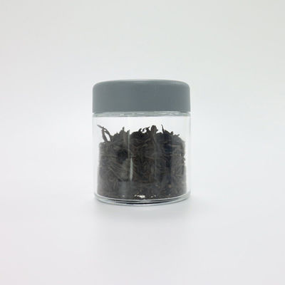 2oz 3oz Custom Logo Glas Weed Holder Jar met Kind Resistente Schroef Cap