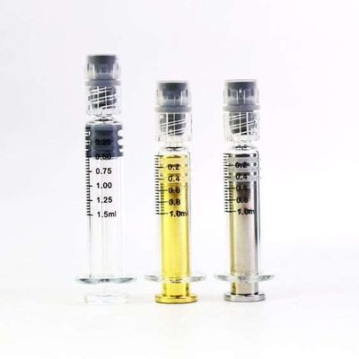 Luer Lock glazen spuitjes met metalen of kunststof spuitstuk Etherische olie spuit 0,5 ml 1 ml 2,25 ml 3 ml 5 ml
