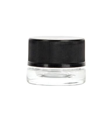 Wit geconcentreerd glazen pot met CR schroefdeksel helder Blach Custom Wax Jar Dab Jar Verpakking