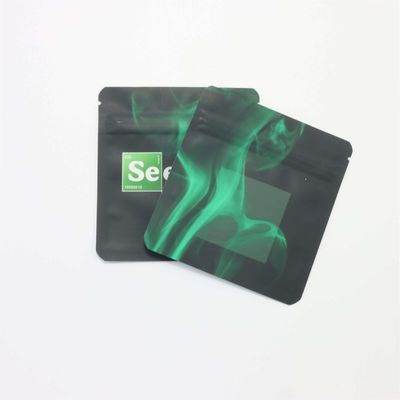 Kinderwaardig Mylar Weed verpakking met aangepast logo en kinderwaardig rits top