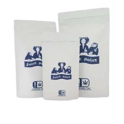 Voedingsmiddelen 28g 1lb Mylar Weed Verpakkingszakken voor 3,5g 7g 14g Koekjes Bloem