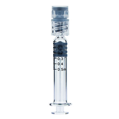 0.5 ml Luer Slip Luer Lock Borosilicaat glas spuiten voor CBD olie