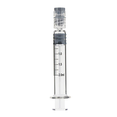 2 ml Luer Lock voorgevulde borosilicaat glas spuiten voor essentiële olie