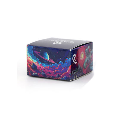 Customized Print Mini 5ml 7ml 9ml Child Resistant Empty Glass Concentrate Jar Holographic Paper Box with Ice Pack for Oil Cream