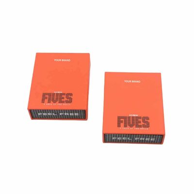 Kinderwaardig, op maat gemaakte matchdrawer papierdoos voor 5 pakjes mini pre rollen